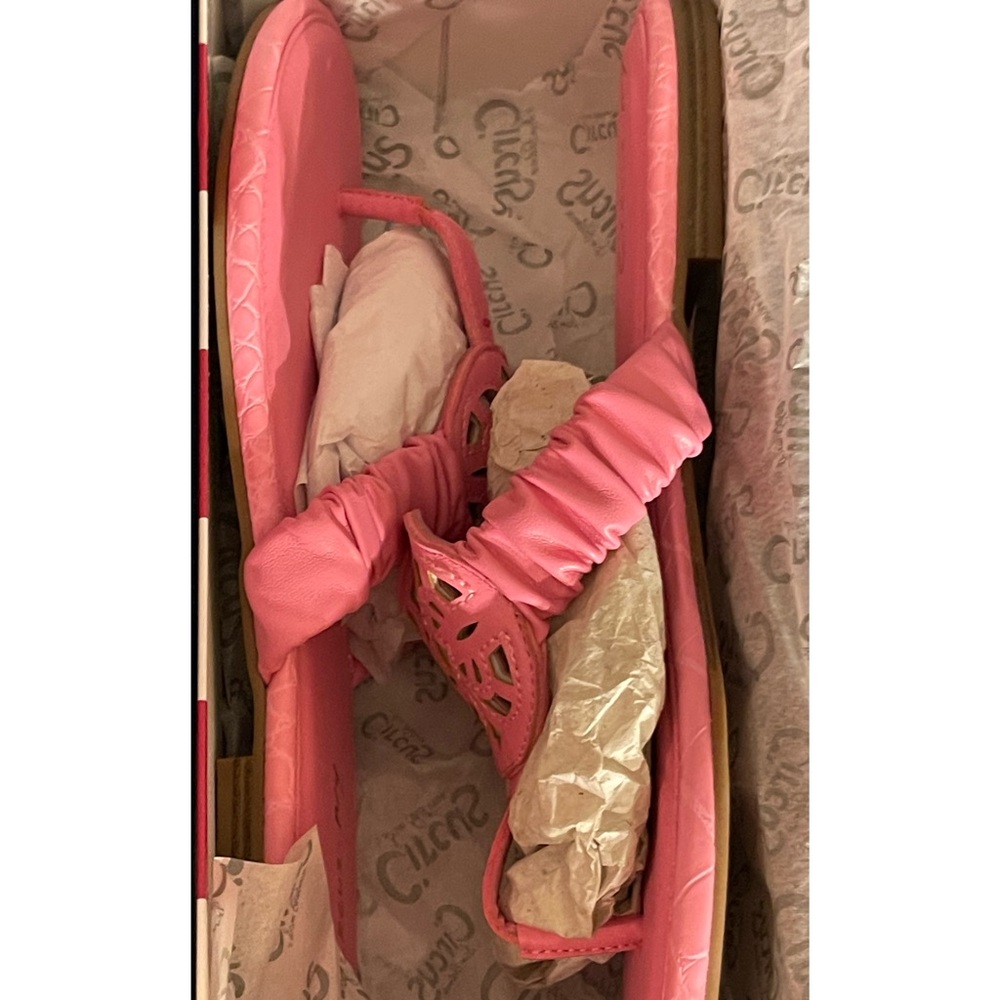 Circus by Sam Edelman Camara Pink Confetti Sandals NWT SZ 10 - Picture 6 of 8